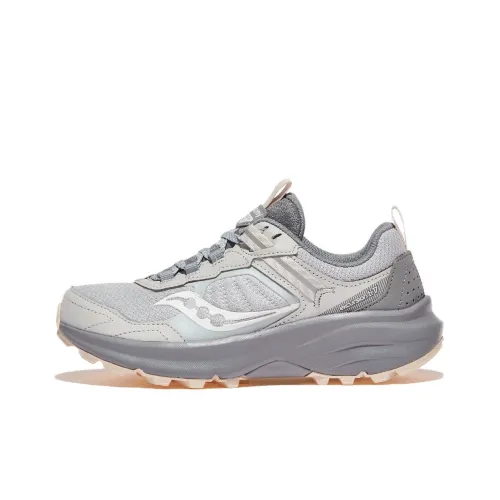 Saucony Excursion Anti Slip Wear Resistant Low Top Casual Running Shoes Women's Gray