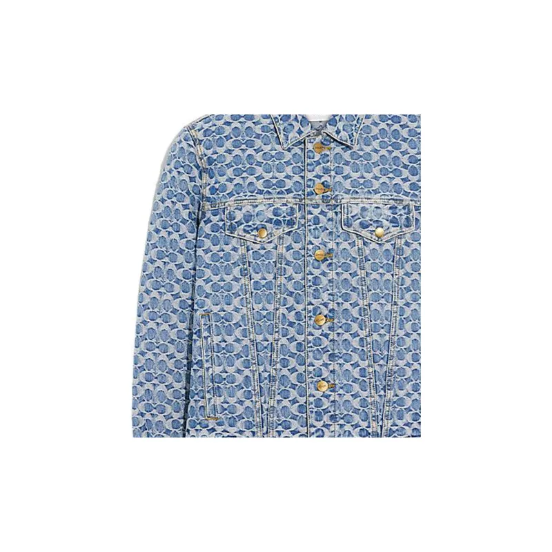 COACH SS22 Denim Jacket Men's Blue-3