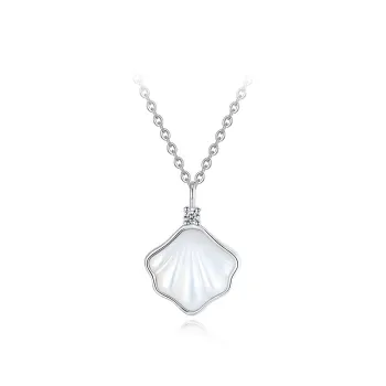 WINY 999 Fine Silver Moissanite Necklaces Women's Gold, Silver
