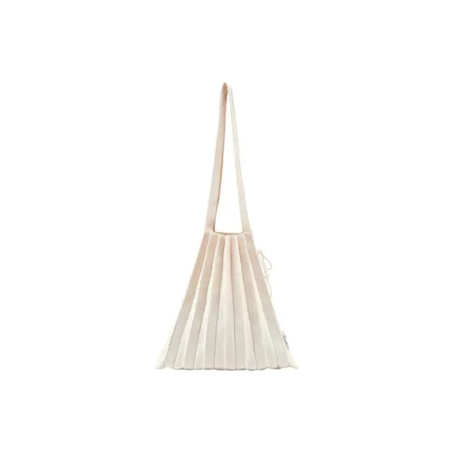 JOSEPH&STACEY Polyester Handbag Shoulder Bag Medium Size Women's Vanilla White