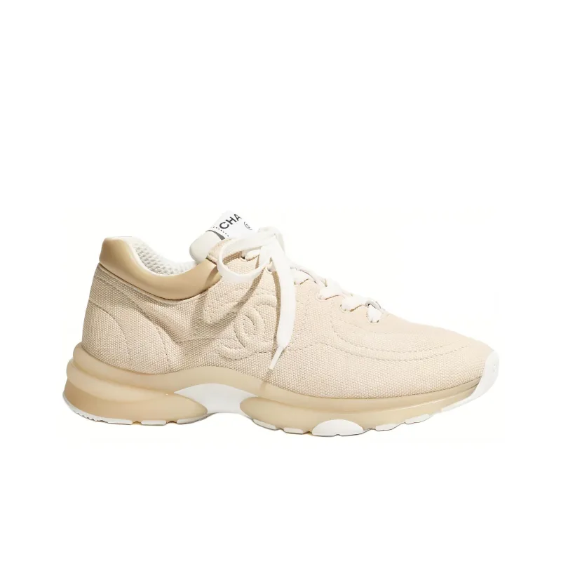 CHANEL Low Top Casual Shoes Women's Beige-1
