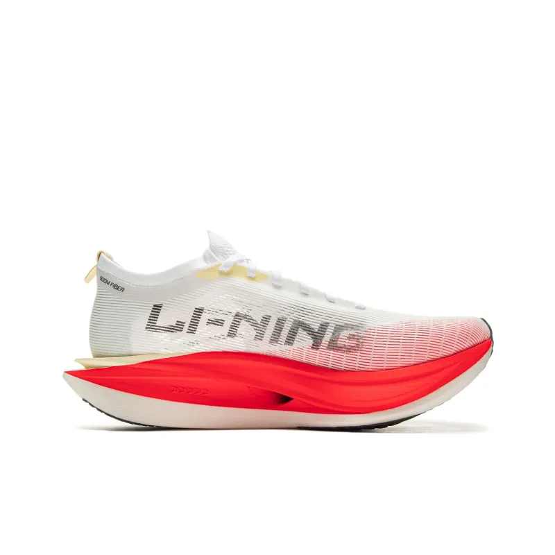 LiNing Flyco 5 ELITE Cushioned Slip Resistant Rebound Low Top Marathon Running Shoes Unisex Standard White-1