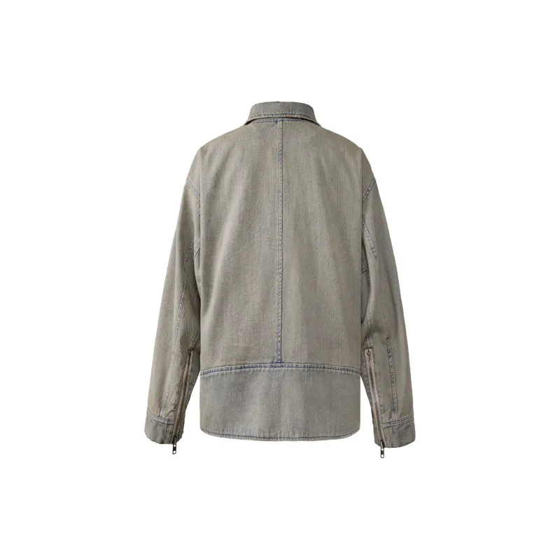 UNDERWATER Denim Jacket Unisex Dusty Sand-1