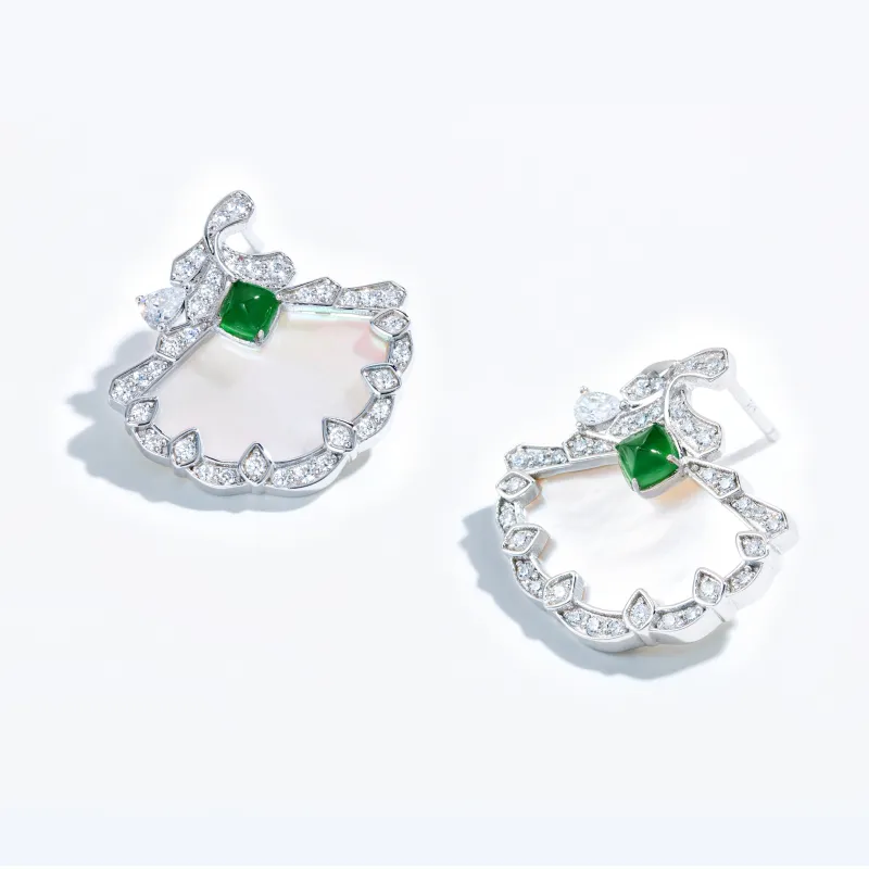 JICUIWU Ice Type Stud Earrings Women's-1