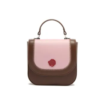 MICOCAH PU Handbag Shoulder Bag Crossbody Bag Regular Women's Plum Paste/Black Sugar Milk Foam