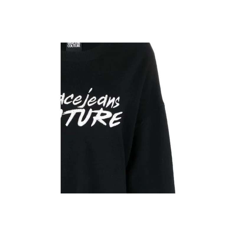 VERSACE JEANS COUTURE Embroidered logo Wide sleeve Jumper-4