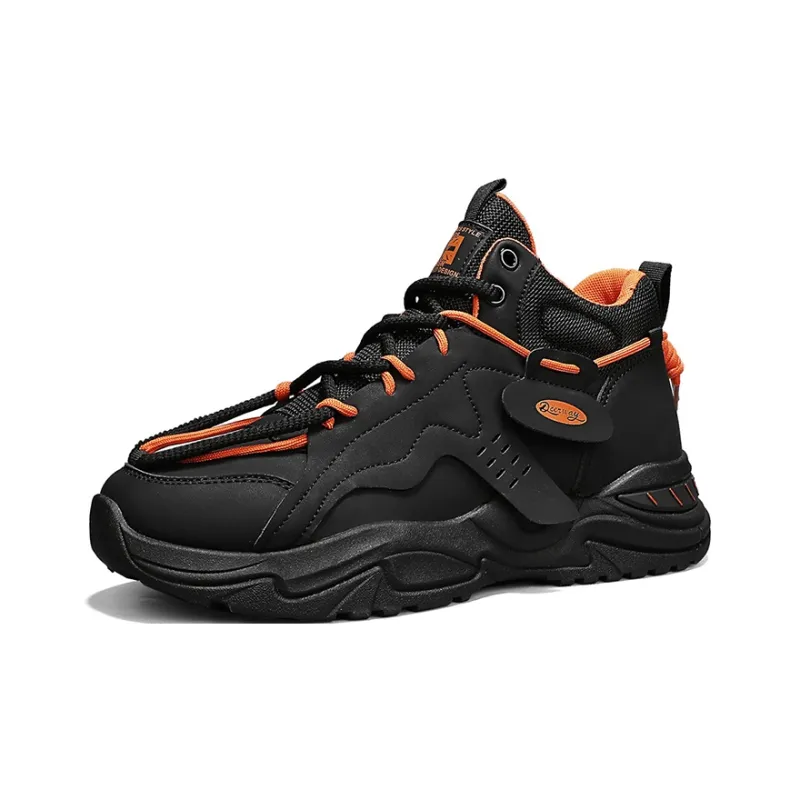 Slazenger Anti Slip And Wear Resistant Height Increasing Rebound Mid Top Casual Running Shoes Men's-1
