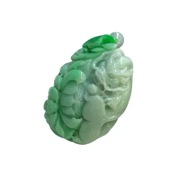FANGCUIYUAN Glutinous Jade Jadeite Handheld Piece Unisex