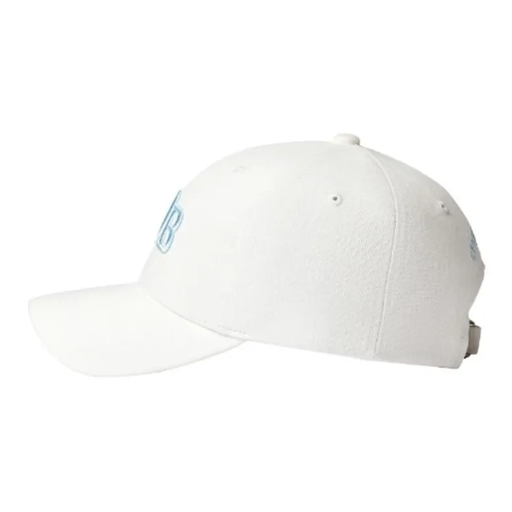 GRAIN DE BEAUTE Cotton Fabric Baseball Caps Unisex White-2