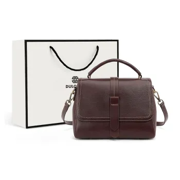 DULOREN Cow Leather Shoulder Bag Crossbody Bag Handbag Medium Size Women's Multicolor