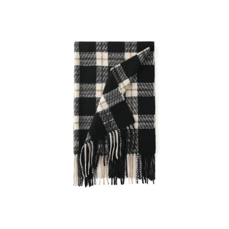 FREE RABBITⅡ Advanced Versatile Faux Cashmere Warm Scarf Shawl Dual Use Unisex-3