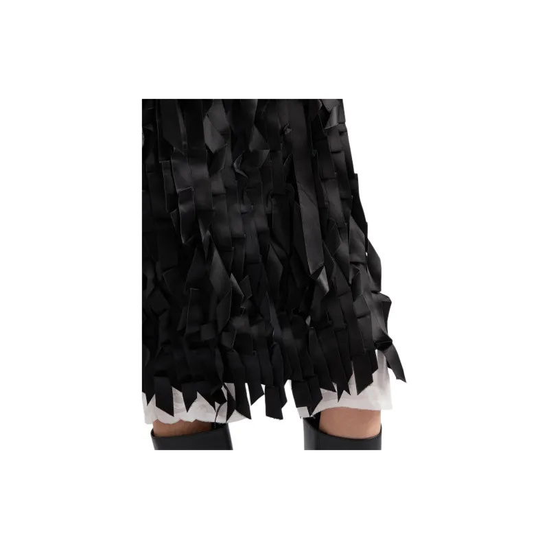 PRADA Fringed Detailed Sleeveless Mini Dress-5