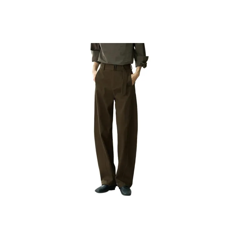 COMMON VALUE 'Niche Gap' Suit Trouser Unisex Dark Chestnut-1