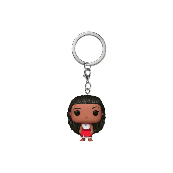 Funko Moana POP! Ocean Encounter 2 Moana Keychain Wearing A Red Dress Chibi Figures-0