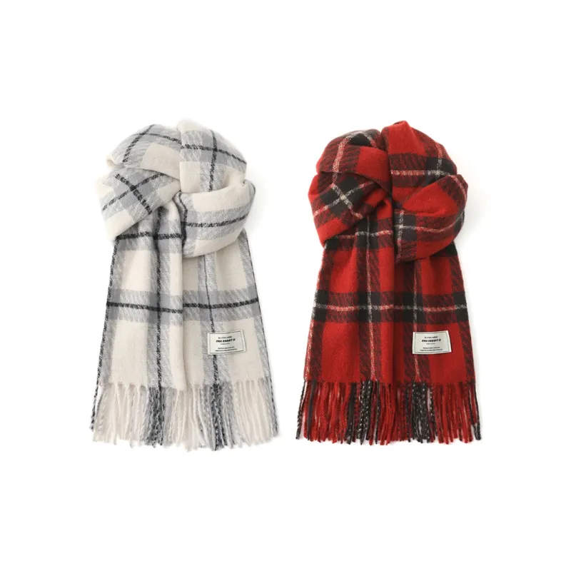 FREE RABBITⅡ Advanced Versatile Faux Cashmere Warm Scarf Shawl Dual Use Unisex-9