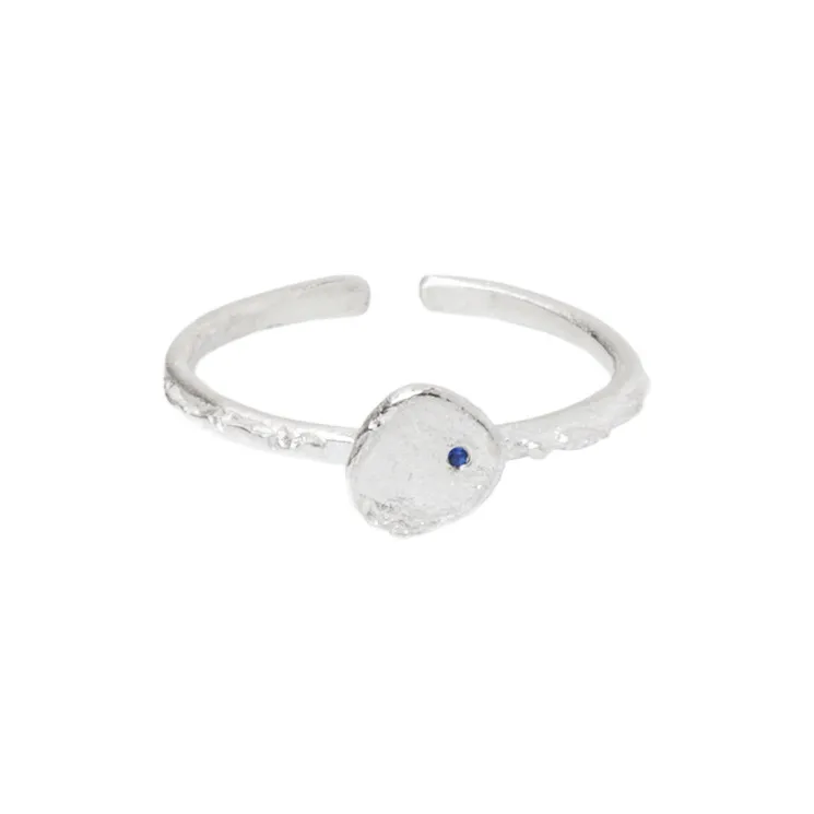 M.Wong 925 Sterling Silver Star Dot Ring Women's-0