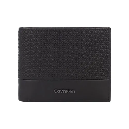 CALVIN YM0YM00313 Cow Leather Wallet Men's Black