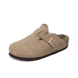 Khaki (Fleece-Lined) Gray Fur