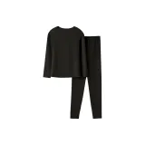 Black (Men's Seamless Thin Fleece ALA1137)