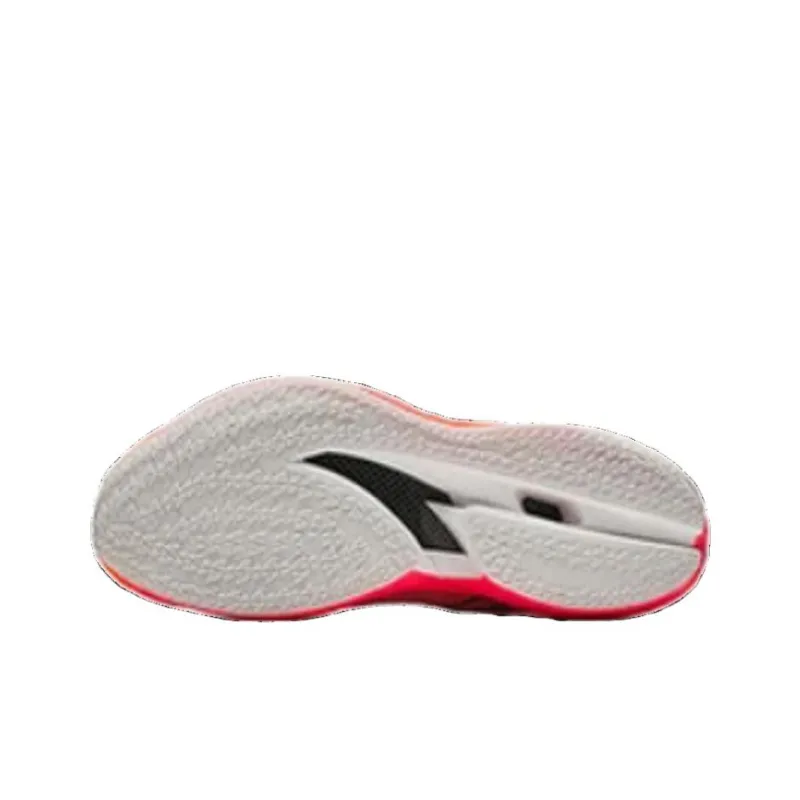 Anta C202 6.0 Cushioning Wear Resistant Low Top Carbon Plate Nitrogen Technology Marathon Running Shoes Men's White Red-2