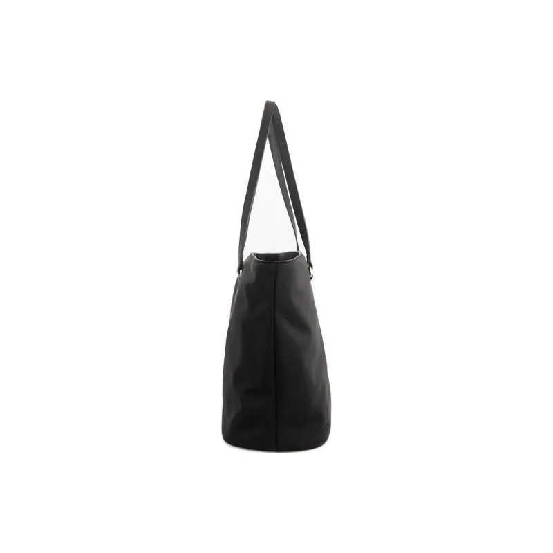 KARL LAGERFELD Top Grain Cow Leather One Shoulder Handbag Women's Black-1