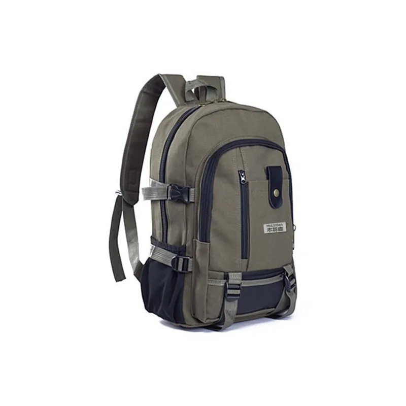 Mulinsen Polyester Backpack Regular Unisex Black Khaki/Brown/Army Green/Light Khaki-8