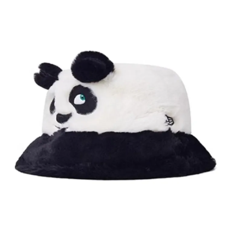 New Era Polyester Bucket Hats Kids' Black/White-1