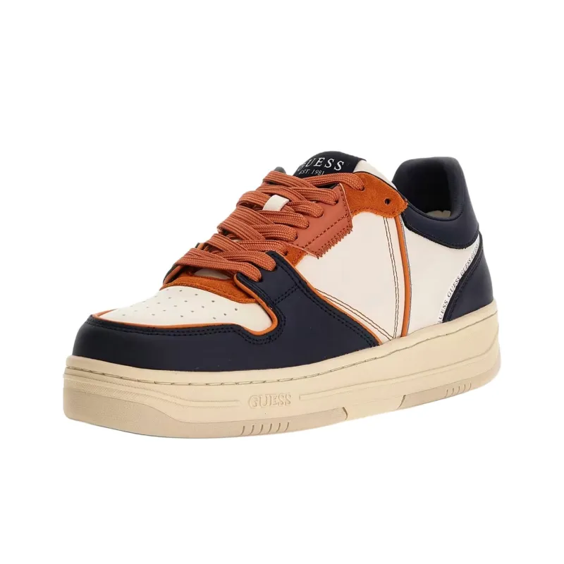 GUESS Ancona Low-Top Skateboard Shoes Men's Orange-1