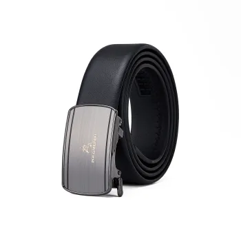 POLOMEISDO Top Grain Cow Leather, Fine Grained Husband, Father's Practical Belt Box Men's 3.5cm