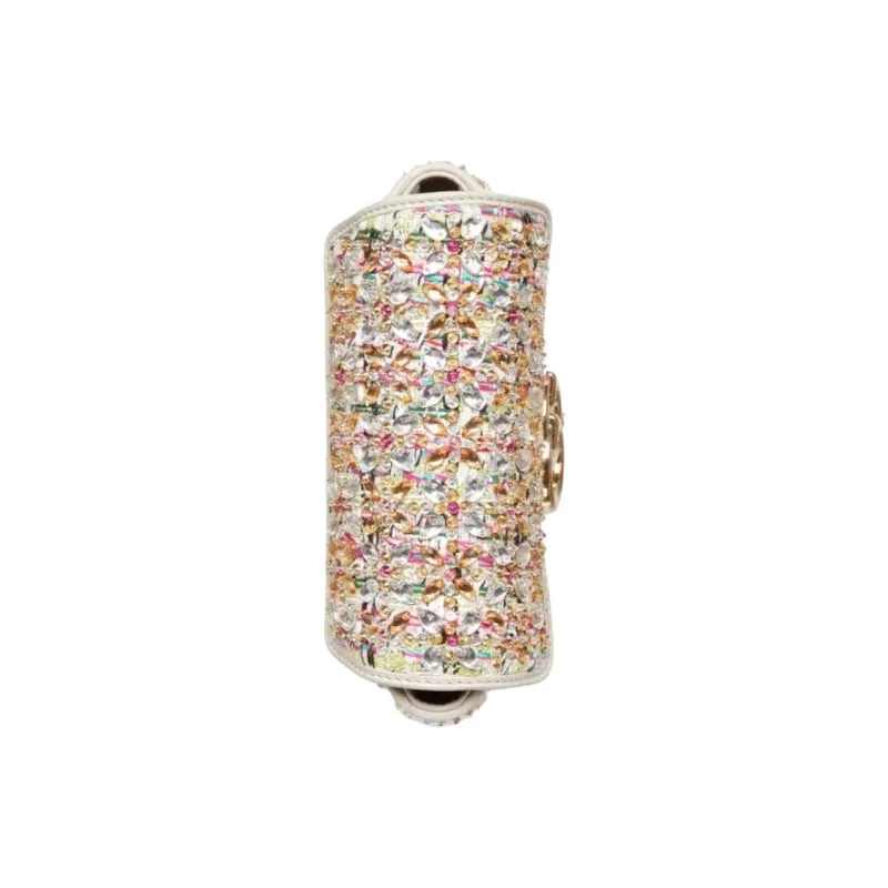 GUCCI GG Marmont Wool Crossbody Bag Shoulder Bag Extra Mini Women's Ivory Multicolor-4