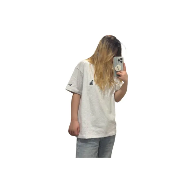 New Era FW24 T-Shirt Unisex Light Gray-2