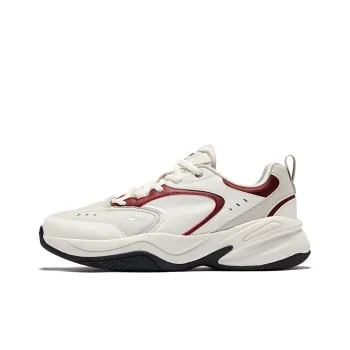Erke Lead Navigation Anti Slip Wear Resistant Low Top Casual Shoes Men's Microcrystal White Wild Gray