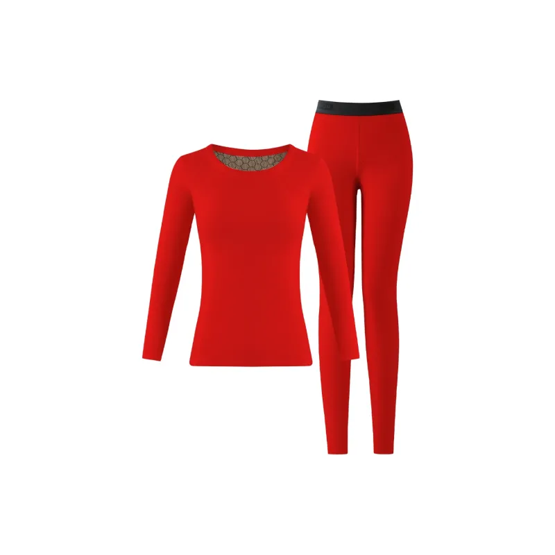 SNOW FLYING Thermal Set Women's Red-0