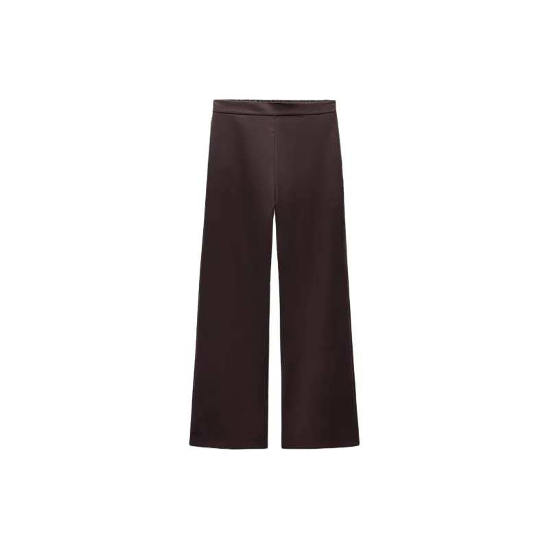 ZARA ZW Series Pajama Pants Women's Brown-0