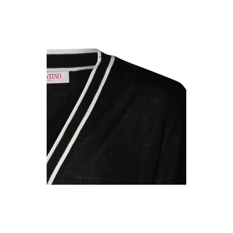 Valentino V Neck Long Sleeved Cardigan-6