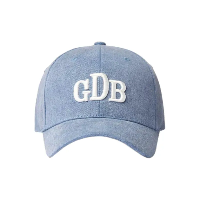 GRAIN DE BEAUTE Cotton Baseball Caps Unisex Blue-1