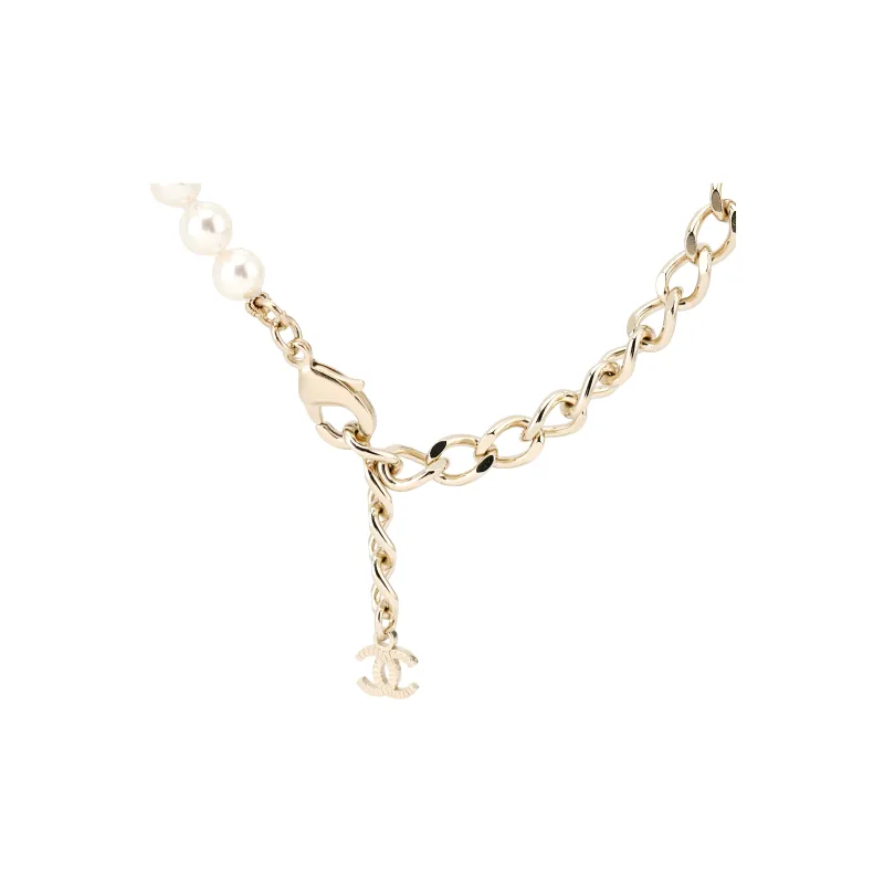 CHANEL 2024 Cc Faux pearl Necklace-2