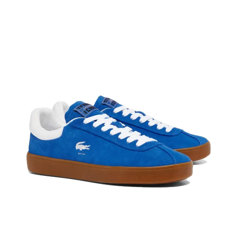 LACOSTE BASESHOT Low Top Skateboard Shoes Women's Blue-1