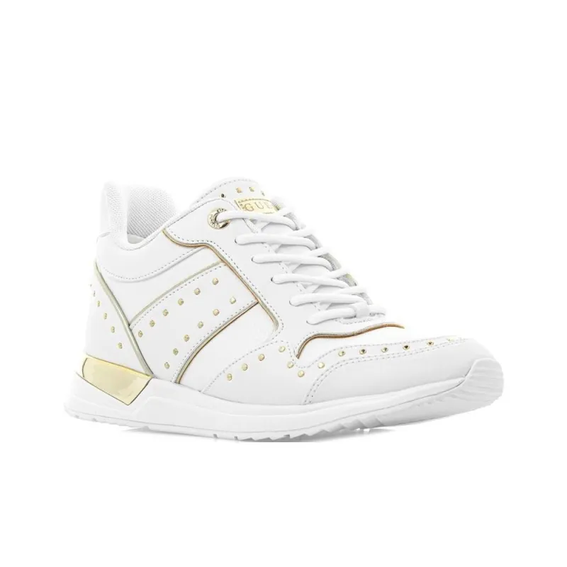 GUESS Rejjy Low-Top Casual Shoes Women's White Gold-2