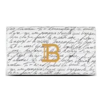 BALMAIN B BUZZ Calfskin Wallet Women's White