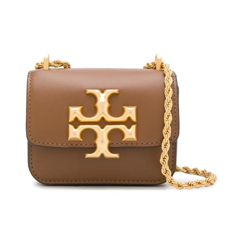 TORY BURCH Leather Portable Crossbody Bag Shoulder Bag Mini Women's Brown-1