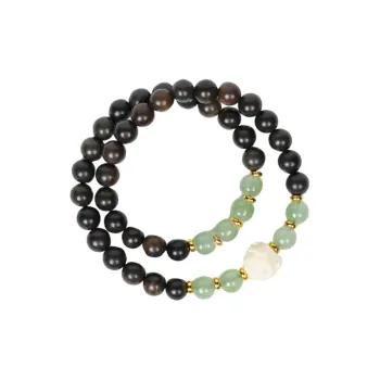 TIANTAISHAN Ebony Wooden Bracelets Unisex