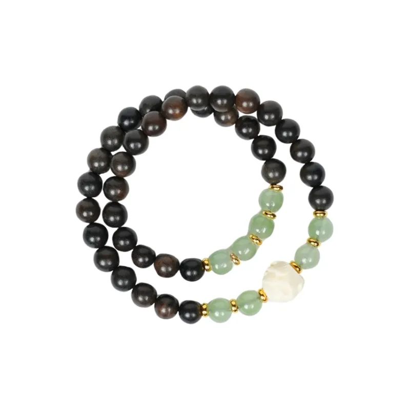 TIANTAISHAN Ebony Wooden Bracelets Unisex-0