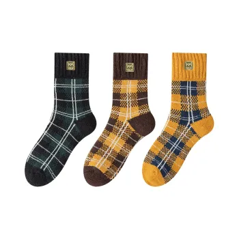 MIIOW Mid Calf Socks Unisex 3 Pack