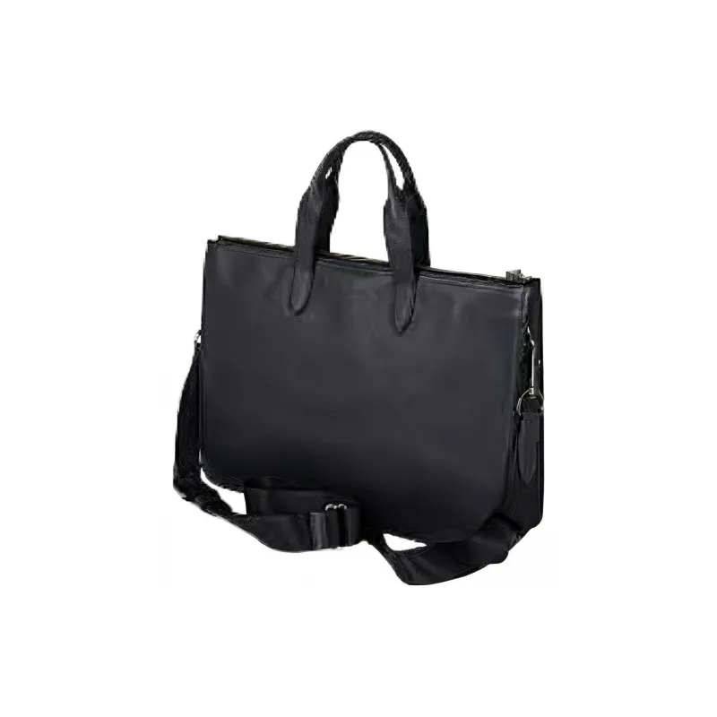 COACH Metropolitan Leather Briefcase Handbag Crossbody Bag Large Size Men's Blue Gray-2