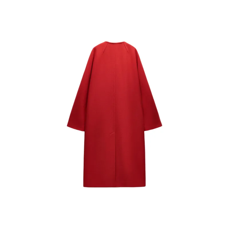 ZARA ZW Series Coats Women's Red-1