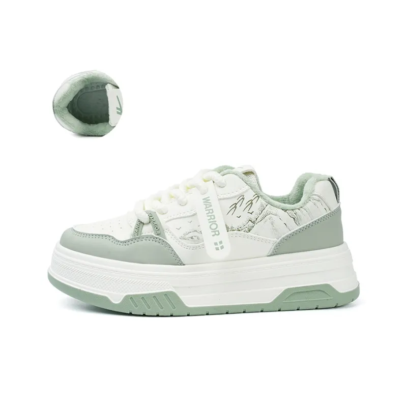 Warrior Warrior Skateboard Shoes Women's Beige Green-0