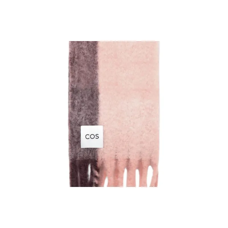 COS Mohair Knit Scarves Women's Pink-1