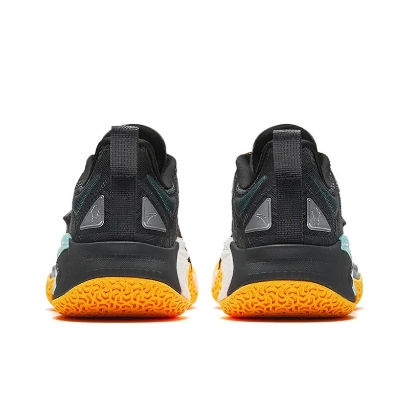 Anta KAI 1 Anti Slip Wear Resistant Low Top Basketball Shoes Men's Gray Black Orange-3