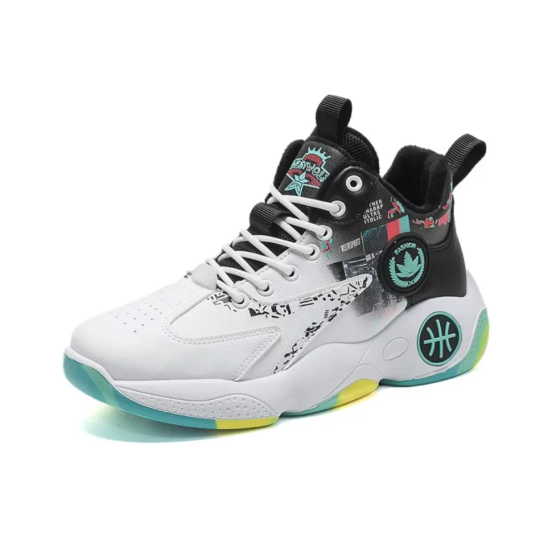 MUSHILANDI Cushioning, Slip Resistant, Abrasion Resistant, Rebound Mid Top Basketball Shoes Unisex-19